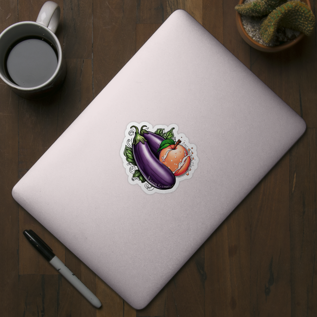 Peach and eggplants by Vixen Games